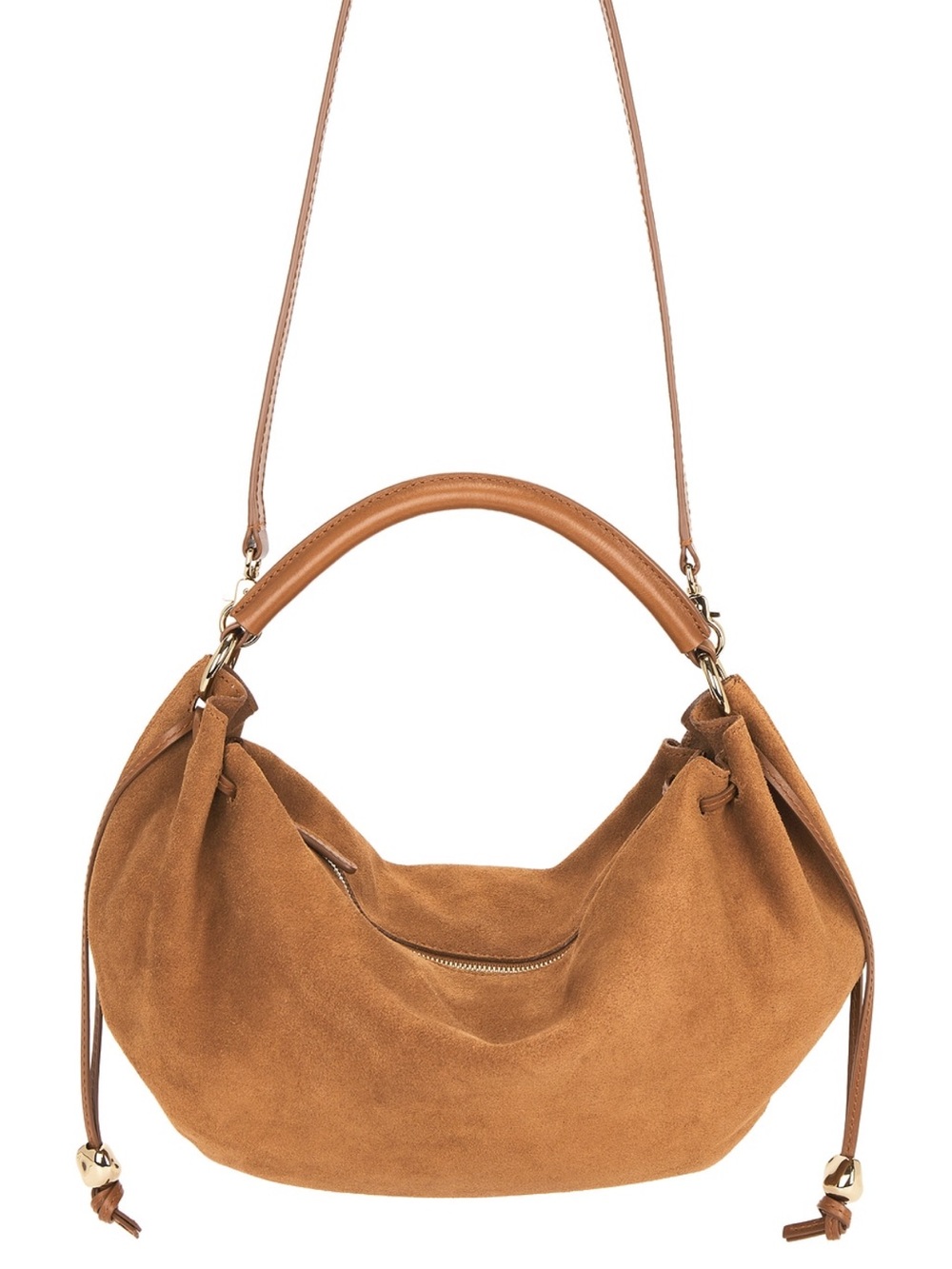 Madewell Chestnut Suede Hobo Bag - Picture 3 of 12